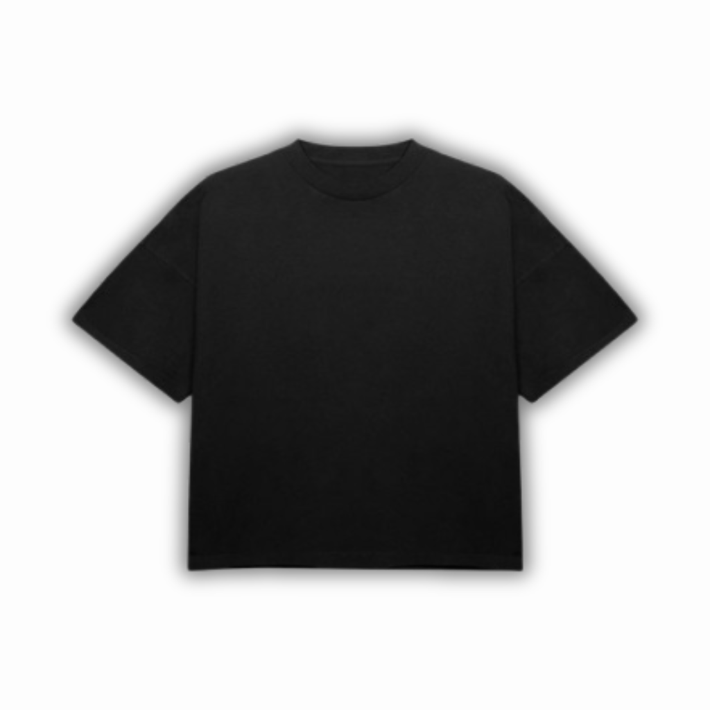 black T-shirt