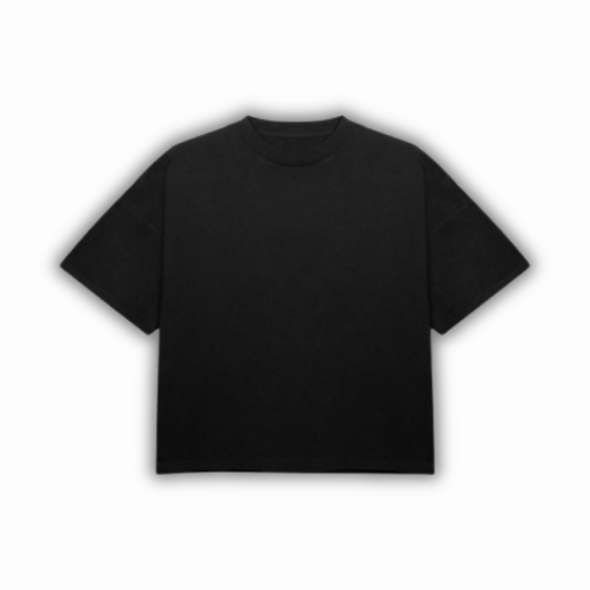 black T-shirt