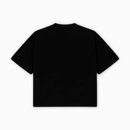 black T-shirt